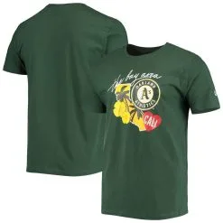New Era Men's Green Oakland Athletics City Cluster T-Shirt