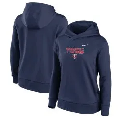 Nike Women's Navy Minnesota Twins Club Angle Performance Pullover Hoodie
