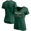 Fanatics Branded Women's Green Oakland Athletics Compulsion To Win V-Neck T-Shirt