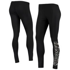 G-III 4Her By Carl Banks Women's Black Texas Rangers Stadium Leggings