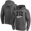 Fanatics Branded Men's Heathered Charcoal Chicago White Sox The 312 Team Fitted Pullover Hoodie