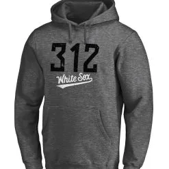 Fanatics Branded Men's Heathered Charcoal Chicago White Sox The 312 Team Fitted Pullover Hoodie -Minnesota Twins Shop DSCO1136749691 VNFK ALT2