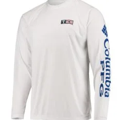 Columbia Men's White Texas Rangers Americana Terminal Tackle Omni-Shade Long Sleeve Raglan T-Shirt -Minnesota Twins Shop DSCO1136750893 3550 ALT2