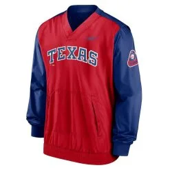 Nike Men's Red/Royal Texas Rangers Cooperstown Collection V-Neck Pullover -Minnesota Twins Shop DSCO1136758214 2910 ALT2