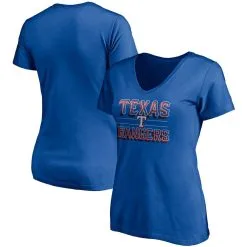 Fanatics Branded Women's Royal Texas Rangers Compulsion To Win V-Neck T-Shirt