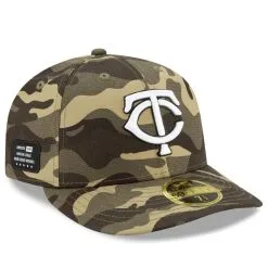 New Era Men's Camo Minnesota Twins 2021 Armed Forces Day On-Field Low 59FIFTY Fitted Hat