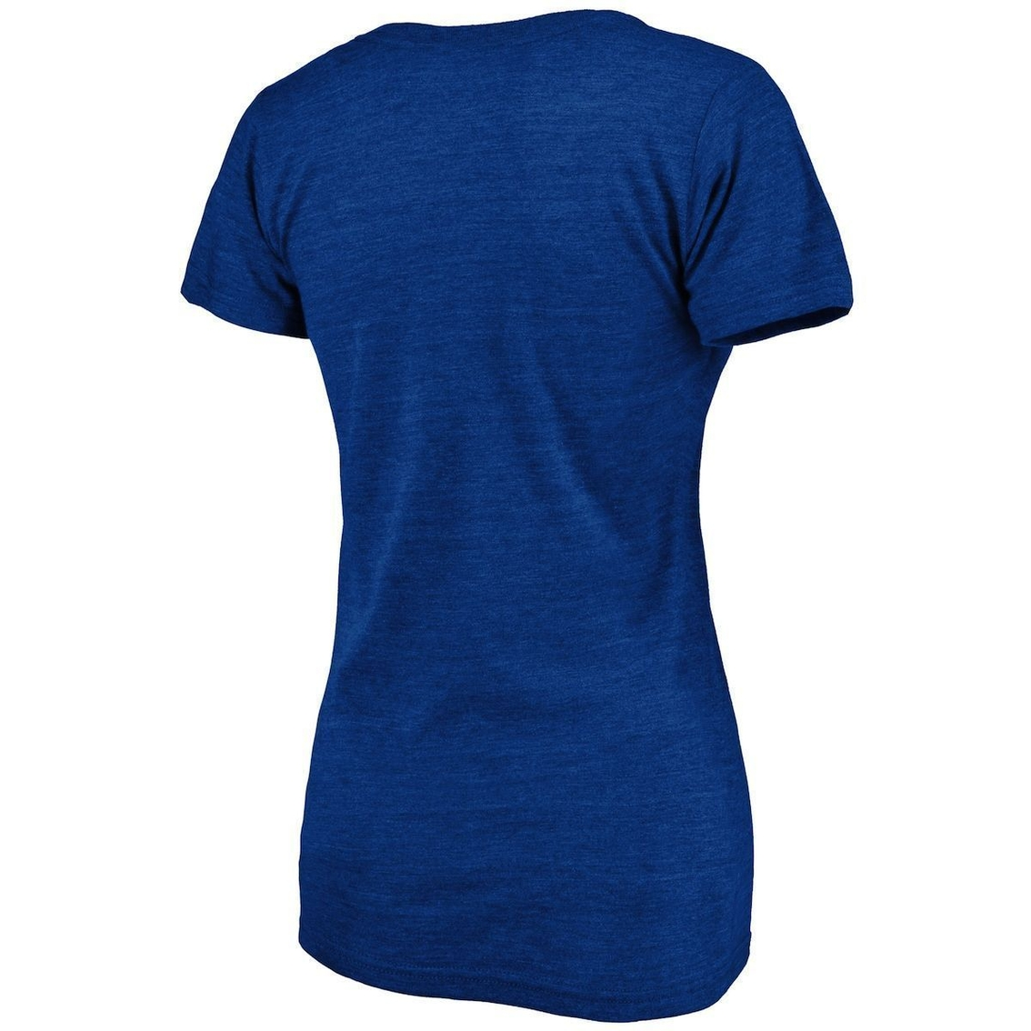 Fanatics Branded Women's Heathered Royal Texas Rangers Wordmark Tri-Blend V-Neck T-Shirt 4 Fanatics Branded Women's Heathered Royal Texas Rangers Wordmark Tri-Blend V-Neck T-Shirt - Image 4