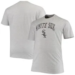 Fanatics Branded Men's Heathered Gray Chicago White Sox Big & Tall Secondary T-Shirt