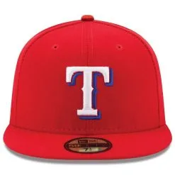 New Era Men's Red Texas Rangers Alternate Authentic Collection On-Field 59FIFTY Fitted Hat -Minnesota Twins Shop DSCO1136760647 2910 ALT2