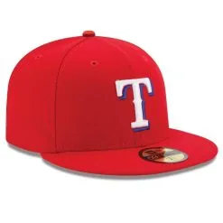 New Era Men's Red Texas Rangers Alternate Authentic Collection On-Field 59FIFTY Fitted Hat -Minnesota Twins Shop DSCO1136760647 2910 ALT3