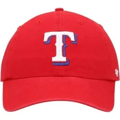 '47 Men's Red Texas Rangers Alternate Clean Up Adjustable Hat -Minnesota Twins Shop DSCO1136761984 2910 ALT2