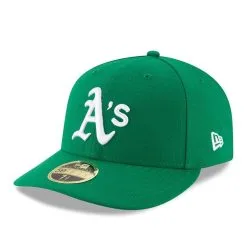New Era Men's Green Oakland Athletics Alt Authentic Collection On-Field Low 59FIFTY Fitted Hat