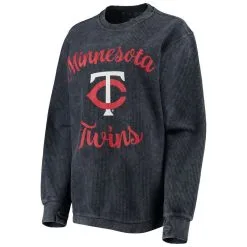 G-III 4Her By Carl Banks Women's Navy Minnesota Twins Script Comfy Cord Pullover Sweatshirt -Minnesota Twins Shop DSCO1136762256 1320 ALT2