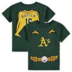 Majestic Youth Green Oakland Athletics Super Hero T-Shirt