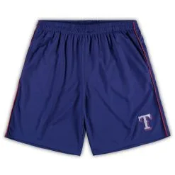 Men's Fanatics Branded Royal Texas Rangers Big & Tall Mesh Shorts