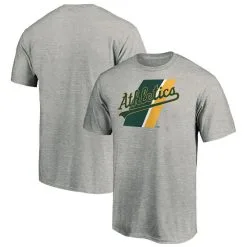 Fanatics Branded Men's Heathered Gray Oakland Athletics Prep Squad T-Shirt