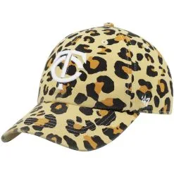 Women's '47 Minnesota Twins Tan Bagheera Cheetah Clean Up Adjustable Hat