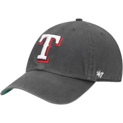 '47 Men's Graphite Texas Rangers Franchise Fitted Hat