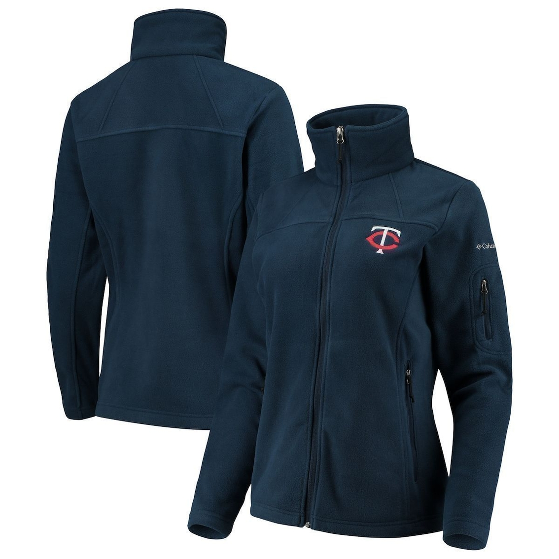 Columbia Women's Navy Minnesota Twins Give & Go Full-Zip Jacket 2 Columbia Women's Navy Minnesota Twins Give & Go Full-Zip Jacket - Image 2