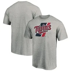 Fanatics Branded Men's Heathered Gray Minnesota Twins Prep Squad T-Shirt