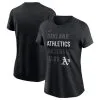 Nike Women's Black Oakland Athletics Baseball Club T-Shirt