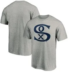 Fanatics Branded Men's Heathered Gray Chicago White Sox Cooperstown Collection Forbes Team T-Shirt