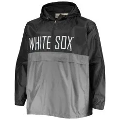 Profile Men's Black/Gray Chicago White Sox Big & Tall Split Body Anorak Half-Zip Jacket -Minnesota Twins Shop DSCO1136766895 1007 ALT2