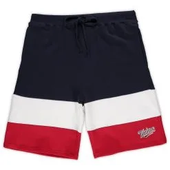 Men's Fanatics Branded Navy/Red Minnesota Twins Big & Tall Custom Color Shorts