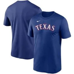 Nike Men's Royal Texas Rangers Wordmark Legend T-Shirt