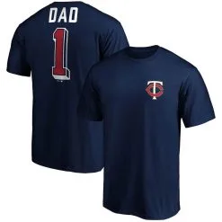 Fanatics Branded Men's Navy Minnesota Twins Number One Dad Team T-Shirt
