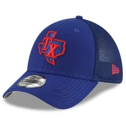 New Era Men's Royal Texas Rangers 2023 Batting Practice 39THIRTY Flex Hat