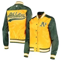 Starter Women's Gold Oakland Athletics The Legend Full-Snap Jacket