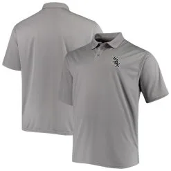 Fanatics Branded Men's Gray Chicago White Sox Big & Tall Solid Birdseye Polo