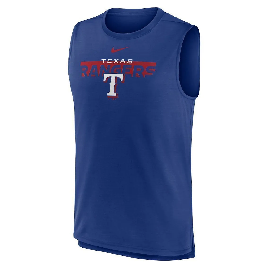 Nike Men's Royal Texas Rangers Knockout Stack Exceed Muscle Tank Top 3 Nike Men's Royal Texas Rangers Knockout Stack Exceed Muscle Tank Top - Image 3