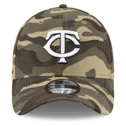Men's New Era Camo Minnesota Twins 2021 Armed Forces Day 39THIRTY Flex Hat -Minnesota Twins Shop DSCO1136773219 BGrd ALT2