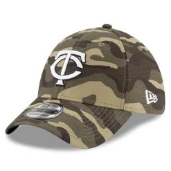 Men's New Era Camo Minnesota Twins 2021 Armed Forces Day 39THIRTY Flex Hat -Minnesota Twins Shop DSCO1136773219 BGrd ALT3
