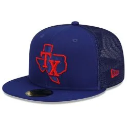 New Era Men's Royal Texas Rangers 2023 Batting Practice 59FIFTY Fitted Hat