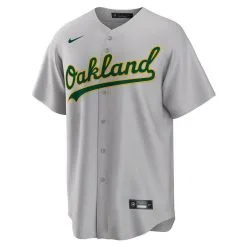 Nike Men's Gray Oakland Athletics Road Replica Team Jersey -Minnesota Twins Shop DSCO1136774080 1927 ALT2