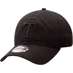 New Era Men's Black Texas Rangers Team Tonal Core Classic 9TWENTY Adjustable Hat