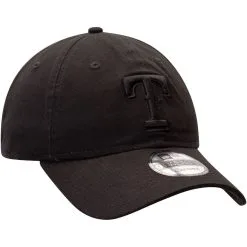 New Era Men's Black Texas Rangers Team Tonal Core Classic 9TWENTY Adjustable Hat -Minnesota Twins Shop DSCO1136774266 1007 ALT3