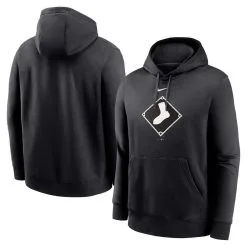 Nike Men's Black Chicago White Sox Alternate Logo Club Pullover Hoodie