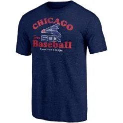 Fanatics Branded Men's Heathered Navy Chicago White Sox Cooperstown Collection True Classics Tri-Blend T-Shirt -Minnesota Twins Shop DSCO1136775436 GZKZ ALT2