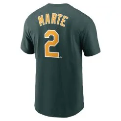 Nike Men's Starling Marte Green Oakland Athletics Name & Number T-Shirt -Minnesota Twins Shop DSCO1136776381 2041 ALT3