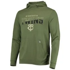 Levelwear Men's Olive Minnesota Twins Delta Thrive Tri-Blend Pullover Hoodie -Minnesota Twins Shop DSCO1136777135 2068 ALT2