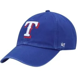 '47 Men's Royal Texas Rangers Clean Up Team Adjustable Hat