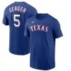 Nike Men's Corey Seager Royal Texas Rangers Name & Number T-Shirt