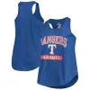 Fanatics Branded Women's Royal Texas Rangers Plus Size Scoop Neck Racerback Tank Top