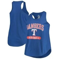 Fanatics Branded Women's Royal Texas Rangers Plus Size Scoop Neck Racerback Tank Top