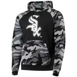 FOCO Men's Black Chicago White Sox Camo Raglan Pullover Hoodie -Minnesota Twins Shop DSCO1136778043 1007 ALT2