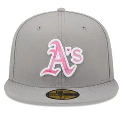 New Era Men's Gray Oakland Athletics 2022 Mother's Day On-Field 59FIFTY Fitted Hat -Minnesota Twins Shop DSCO1136778074 1927 ALT2